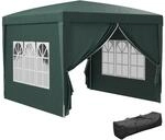 Outsunny Pavillon ca.3x3m, wasserabweisend Stabil Winterfest Pop-up...