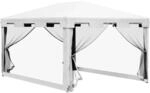 Outsunny Pavillon 4x3m Rechteckig Wasserabweisend Stabil Winterfest Pavillon mit