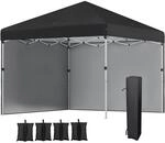Outsunny Pavillon ca.3x3m, wasserabweisend Stabil Winterfest Pop-up...