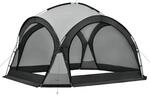 pro.tec Kuppelpavillon Gr&auml;storp Eventzelt mit LED Partyzelt inkl. Beleuchtung mit