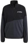 adidas Damen Terrex Multi Climawarm Fleece Anorak Sweatshirt, Black/Carbon, M