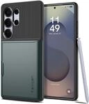 Spigen Slim Armor CS f&uuml;r Samsung Galaxy S25 Ultra -Abyss Green | Eingebautes