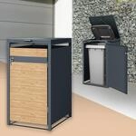 ML-Design M&uuml;lltonnenbox 1er f&uuml;r 1 Tonne 240L 68x80x116,3 cm...