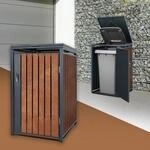 ML-Design M&uuml;lltonnenbox 1er 240L, M&uuml;lltonnenverkleidung f&uuml;r 1 M&uuml;lltonne,...