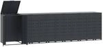 vidaXL M&uuml;lltonnenbox f&uuml;r 6 Tonnen Anthrazit 414x79x117 cm Stahl, Box...