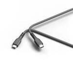 uRage USB-C-Kabel, uFlex, USB-C-Stecker - USB-C Stecker, Mesh, 3 m, Schwarz
