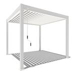 Weide Alu Pergola 3x3m Lamellendach Anthrazit | Freistehender Pavillon...