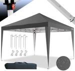 24MOVE&reg; Pavillon Santos 3x3m Pop-Up UV-Schutz 50+ Wasserdicht & Winterfest mit