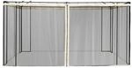 Outsunny Moskitonetz f&uuml;r 3x4 m Pavillon 4 Seitenteile Fliegennetz mit Haken
