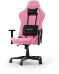 DXRacer Prince L Rosa Stoff das Orginal Gaming Stuhl, Schreibtischstuhl,...