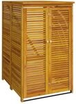 vidaXL M&uuml;lltonnenbox f&uuml;r 1 Tonne 70x89x117 cm Massivholz Akazie