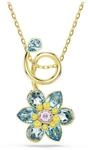 Swarovski Idyllia Anh&auml;nger, Mehrfarbige, Vergoldete Damenhalskette mit Farbenfrohem