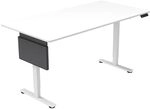 Home Deluxe h&ouml;henverstellbarer Schreibtisch I Ergonomisches Design in Wei&szlig;, 160 x