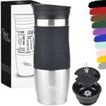 Milu Thermobecher Kaffee to go 370ml, 450ml Isolierbecher Kaffeebecher - 100%