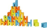 goki 56662 - Balancier- & Stapelspiel Mini-St&uuml;hle aus Holz (24 St&uuml;ck, 3,5 cm) &ndash;