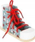 small Foot F&auml;delschuh aus Holz, &uuml;bt das Einf&auml;deln und Binden von Schn&uuml;rsenkeln,