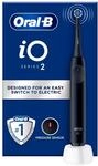Oral-B iO 2 elektrische Zahnb&uuml;rste, schwarz, f&uuml;r Erwachsene, 3 Reinigungsmodi,