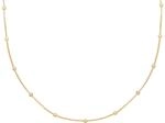 cai Damen Collier 925/- Sterling Silber 38+5cm Gl&auml;nzend ohne Stein gelb