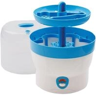 H+H BS 29b Babyflaschen-Sterilisator f&uuml;r 6 Flaschen in blau