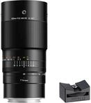 TTArtisan 100 mm F2.8 Makro 2X Metallgeh&auml;use Objektiv mit Kaltschuhhalterung,
