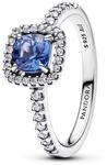 Pandora Sterling silver Mixed stone Blue 193555C01 Damenring
