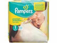 Pampers (Alte Version), Windeln, Gr. 1 Newborn 2-5 kg Tragepack, 4er Pack (4 x...