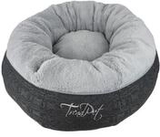 TrendPet Lunabed - Das runde Kuschelbett f&uuml;r Hunde und Katzen (Grau, S)