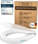 BenaVita Premium WC Sitzerh&ouml;hung 5 cm aus Duroplast - Erh&ouml;hter Toilettensitz f&uuml;r