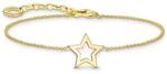 THOMAS SABO Armband mit Stern-Anh&auml;nger vergoldetes Silber A2162-413-39