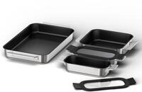 Bosch HEZ9FF040, Flex Pfannen-Set, Induktionsgeeignete Pfannen (gro&szlig;, mittel und