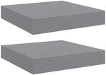 vidaXL 2X Wandregal Schwebend H&auml;ngeregal Wandboard B&uuml;cherregal Schweberegal