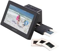 Somikon Diabetrachter: Stand-Alone-Dia- & Negativscanner, 17,8 cm/7"-IPS-Display, 25