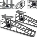 BITUXX&reg; 2 St&uuml;ck Auto PKW KFZ Auffahrrampen Set mit Wagenheber hydraulisch