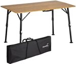 Skandika Campingtisch Tobro | Klapptisch mit Bambus Tischplatte, klappbar, stufenlos Skandika Campingtisch Tobro | Klapptisch mit Bambus Tischplatte, klappbar, stufenlos