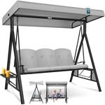 KESSER&reg; Hollywoodschaukel mit Sonnendach 3-Sitzer & Sitzpolster-Auflage 