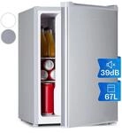 Klarstein Mini K&uuml;hlschrank, Retro Mini-K&uuml;hlschrank mit Gefrierfach, 67 Liter