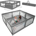 LIONELO WILLOW XL Laufgitter Baby, ab 0-48 Monaten gro&szlig;e Fl&auml;che 187 cm x 207...