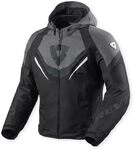 REV'IT! Revit Quantum 3 H2O wasserdichte Motorrad Textiljacke, schwarz/dunkelgrau, M