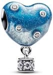 PANDORA Sterling silver Enamel Cubic Zirconia Blue 793595C01 Anh&auml;nger