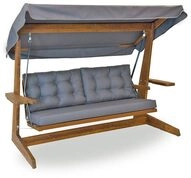 WESTMANN Holz Hollywoodschaukel Viva 2400 | Anthrazit | 237x115x175 cm