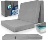 Beautissu Premium XL Klappmatratze 90x200cm G&auml;stebett faltbar inkl. Tasche &ndash; extra