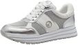 Tamaris Schn&uuml;rer Damen Vegan sportlich metallic,EU 37
