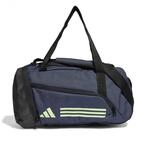 Adidas Unisex Essentials 3-Stripes Duffel Bag, Shadow Navy/Green Spark, XS