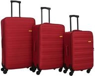 SIGN Stoffkoffer Reisekoffer Trolley (Handgep&auml;ck-Mittel-Gro&szlig;-Set) + 5cm