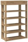 vidaXL Schuhregal Artisan-Eiche 60x30x98 cm Holzwerkstoff