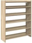 vidaXL Schuhregal Sonoma-Eiche 80x25x100 cm Holzwerkstoff, Schuhschrank,