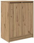 vidaXL Schuhschrank Artisan-Eiche 57x34x76 cm Holzwerkstoff