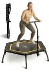 SportPlus Fitness Trampolin Indoor Erwachsene Klappbar | Mini Trampolin mit