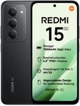 XIAOMI REDMI 15 5G Smartphone, 8+256GB, 50MP Kamera, 7000mAh Akku, Schwarz