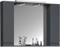 VCM Badm&ouml;bel Spiegelschrank 100x14x71 cm 2 T&uuml;ren Badspiegelschrank |...